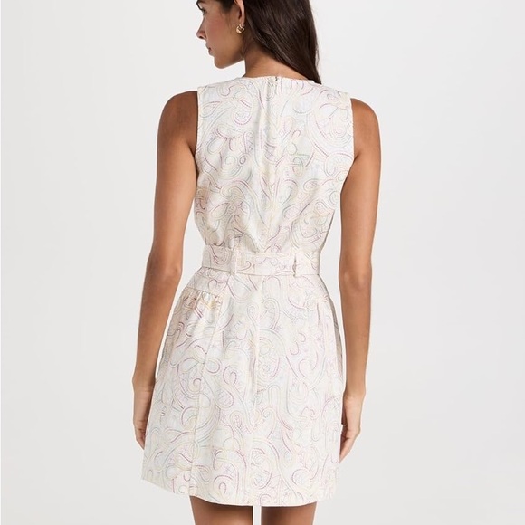 Shoshanna | Zoey Dress | Sleeveless Embroidered Size 10 Petite - Picture 3 of 16